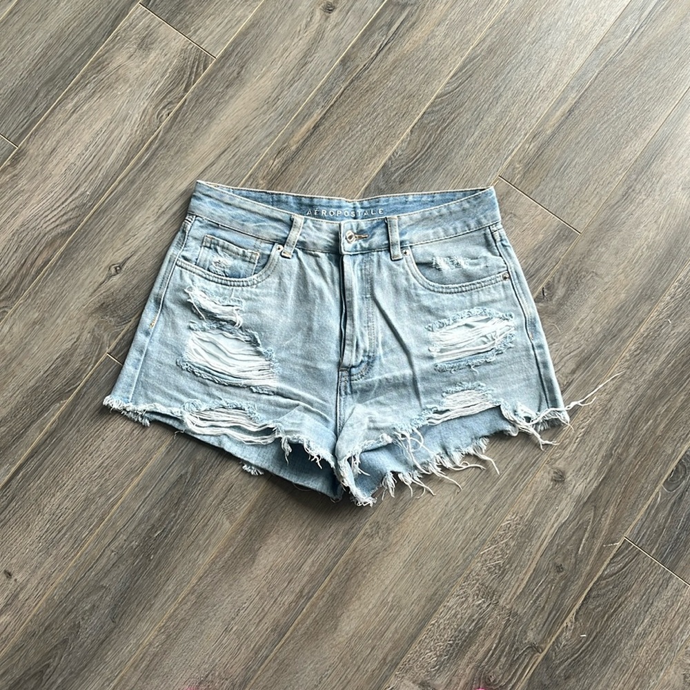 Aeropostale Denim High Waisted Shorts